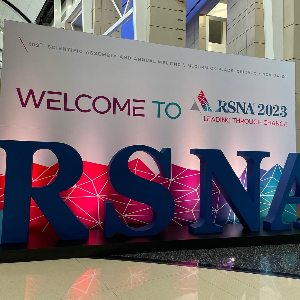 RSNA 2023 welcome sign