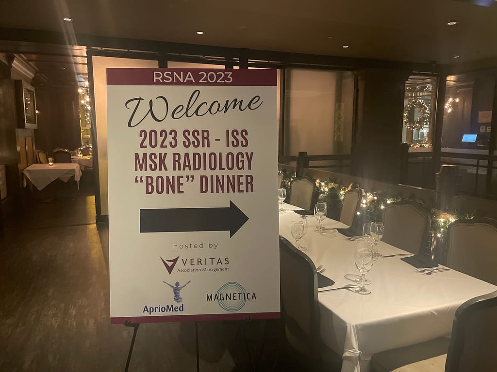 Magnetica were joint sponsors of the 2023 SSR - ISS MSK Radiology "Bone" Dinner