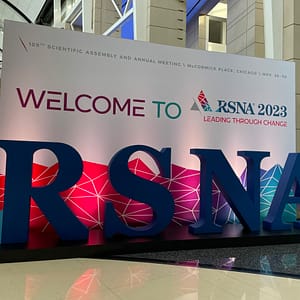 RSNA 2023 welcome sign